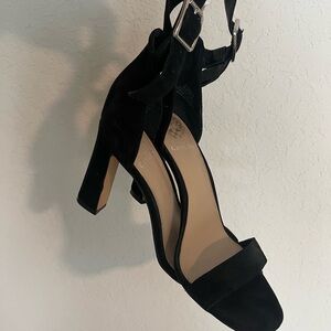 Vince Camuto Black Suede Women's Strappy Heels